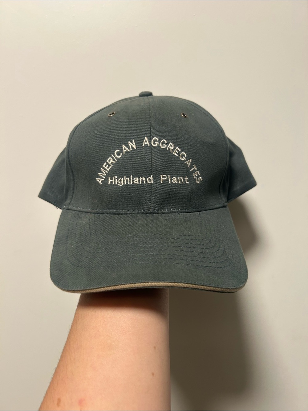 American Aggregates Highland Plant Charcoal Workwear Dad Hat